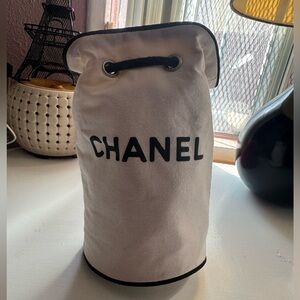 Chanel cosmetic string pouch